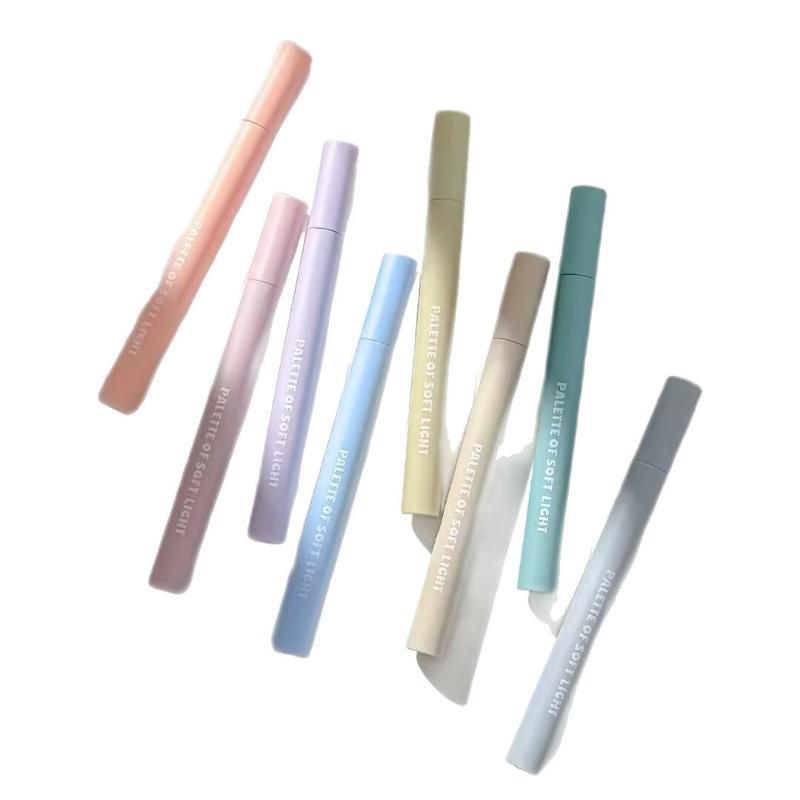8Pcs Aesthetic Pastel Highlighters No Bleed Fast Dry Chisel Tip Morandi Colors For Study Journaling