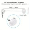 1 Pcs Strong Adhesive Teenager Safety Stainless Steel Refrigerator Lock - 1pc with 2 Keys - Suitable for Cabinet Locks, Freezer Locks and Drawer Locks