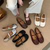 Fashion IPPEUM Split Toe Ballet Flats Shoes TabIs Mary Janes 2025 New Fashion Winered Ballerina Flat Shoes