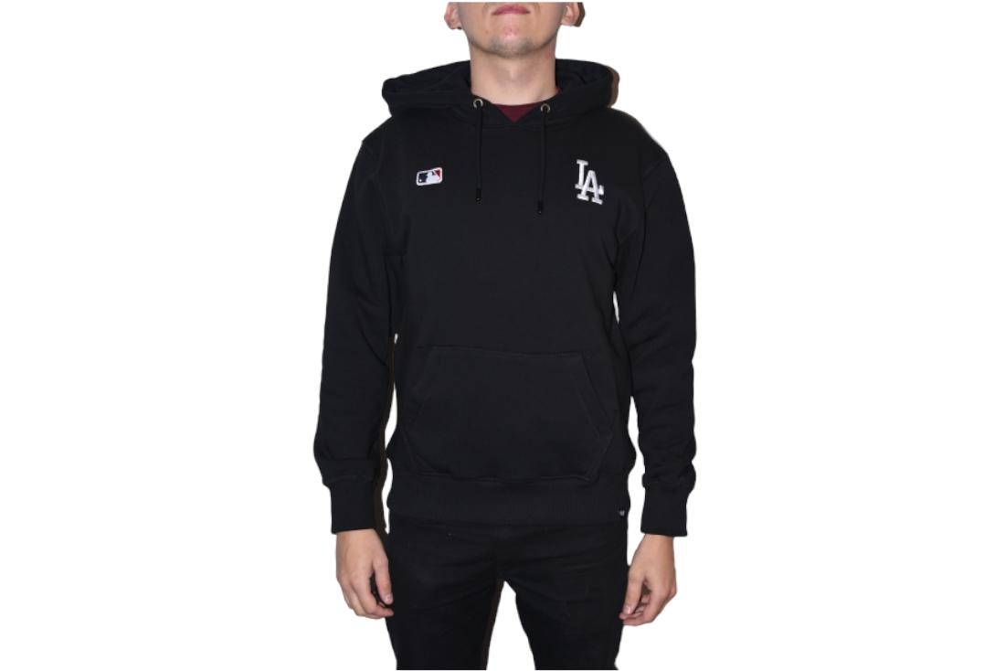 47 BRAND MLB Los Angeles Dodgers Sudadera con capucha, Sudadera negra para hombre M negro