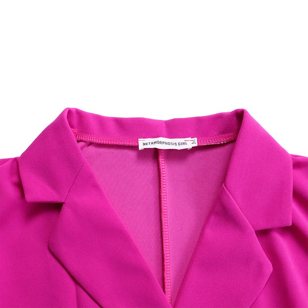 YYFS Women's Fashion Summer Spring Solid Color Print 3/4 Sleeves POLO Neck High Waist Casual Dresses