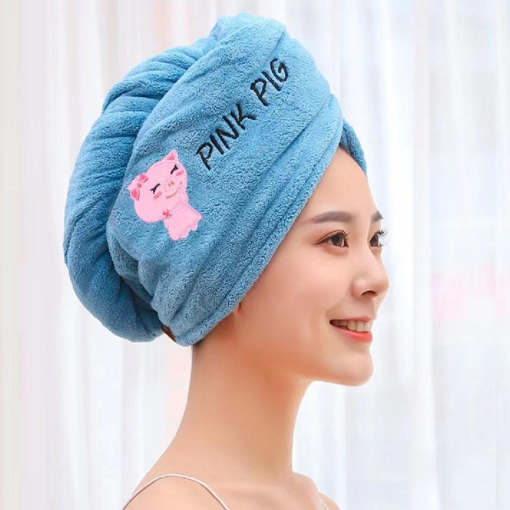 Women Hair Towel Home Terry Towels Wipe Hair Bath Towels Microfiber Towel Quick Dry Hair Drying Towel Drying Hair Bathroom