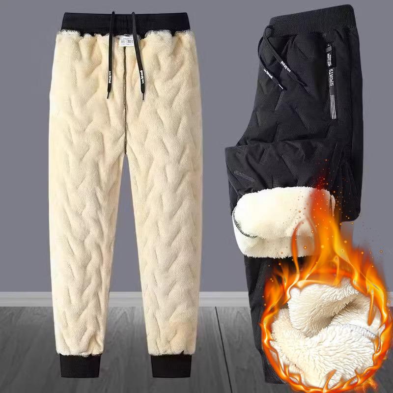 Thicken Snow Wear Lace-up High Waist Harem Pants Plush Velvet Lined Ankle Length Pantalones Casual Sweatpants Winter Women Broek