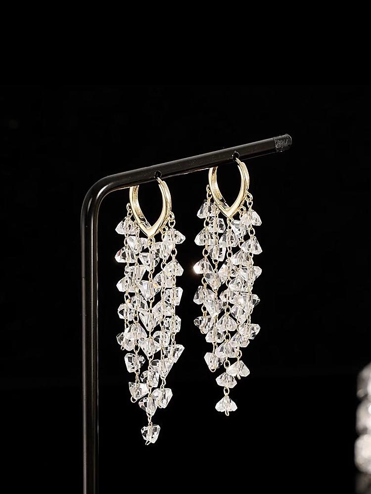 Tassel Earrings: Trendy  Affordable Luxury  Unique Design  High-end Long Drop Earrings  Distinctive Ear Jewelry
