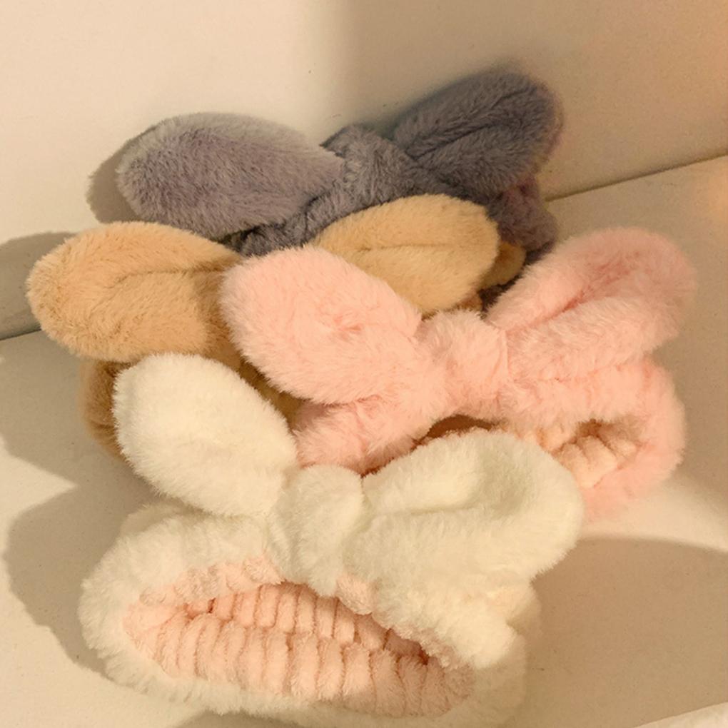 Cute Animal Ears Makeup Hair Band Wide Applications Comfortable To Wear Skin Care Hair Band Headband