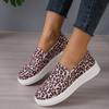 Leopard Print Large Size Canvas Shoes Women's Autumn New Casual Flat One-pedal Lazy Shoes