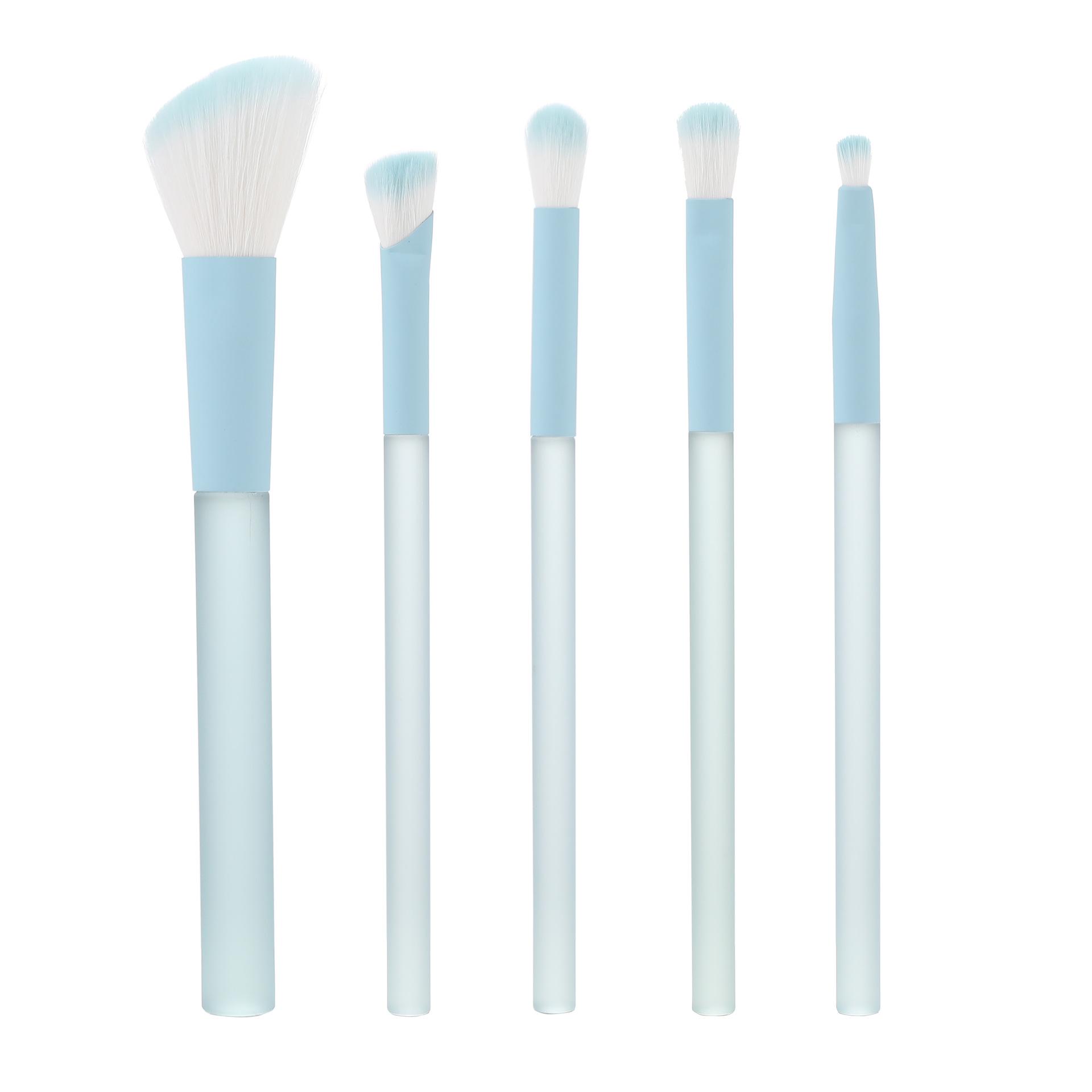

Eyeshadow, Powder, Foundation, Blush, Highlighter, Concealer Makeup Brush Set with Soft Bristles синий