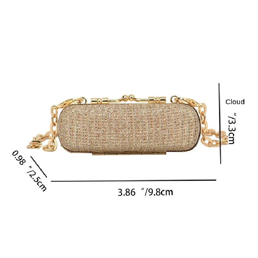 Fashion Mini Chain Decorative Bag PVC Mouth Red Bag High Quality Pen Case Women'S Hand Bags
