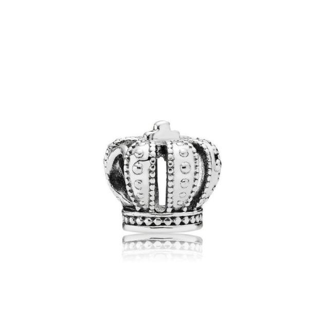 Rose Gold Crown Perlen Charm Bead Fit Original Mode Charms Silber 925 Armband Frauen Schmuck