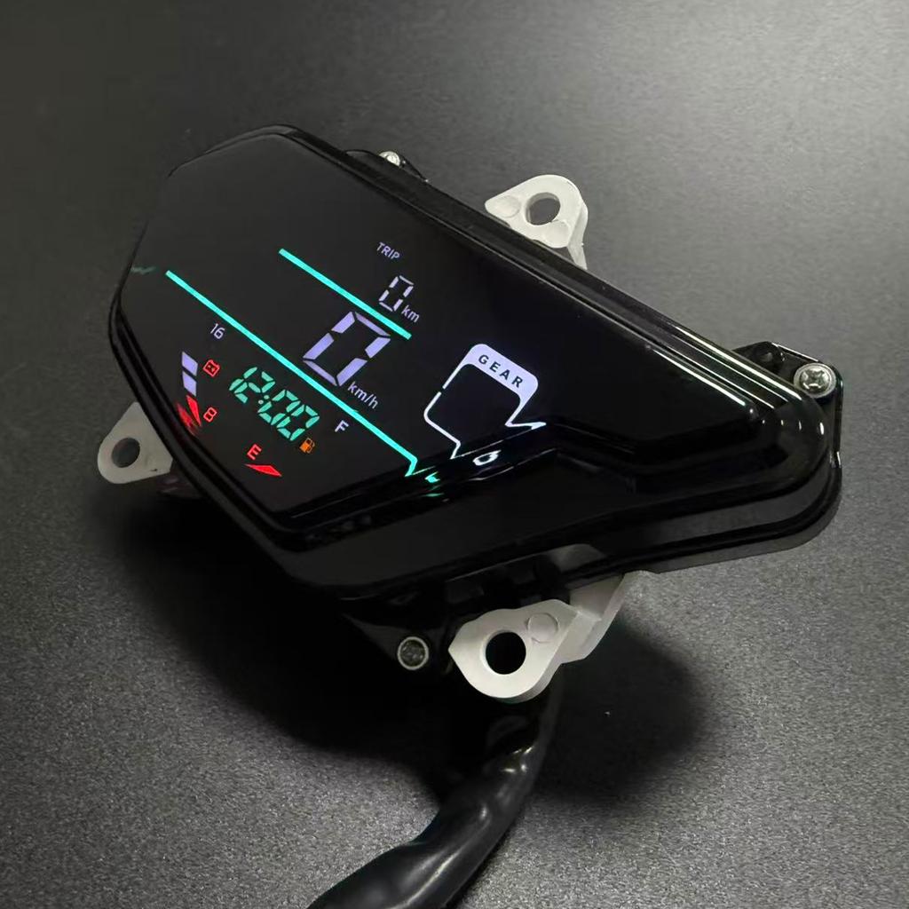 Multi-functional LED Motorcycle Speedometer Odometer Digital Dashboard Tachometer Instrument Panel for Honda POP 110i POP110i