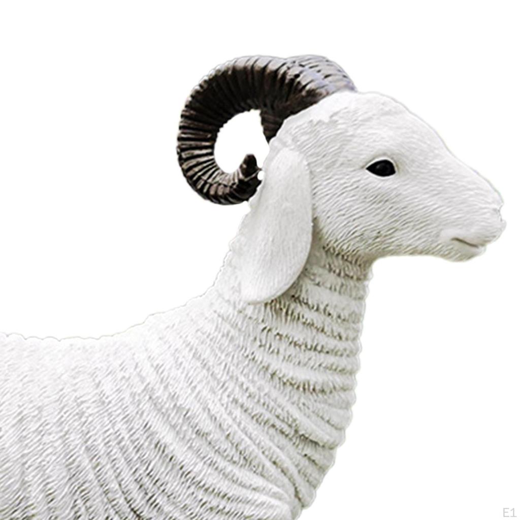 Lamb Model Resin Ornament for Bedroom and Housewarming
