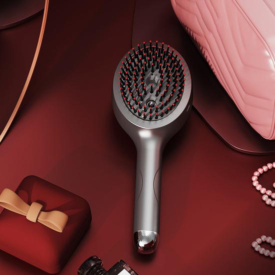 Elektrikli Sprey Saç Derisi Masaj Fırçası 2'si 1 Arada Çok Amaçlı Titreşimli Baş Masaj Aletleri USB Şarj Edilebilir Taşınabilir Kablosuz Masaj Dolaşık Açıcı Tarak