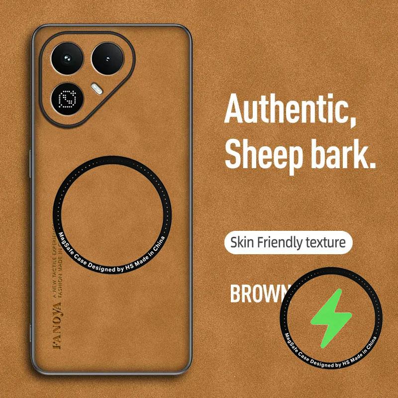For Magsafe Case For Tecno Pova 8 5G 7 Ultra 7Pro 6 Neo PU Leather Shockproof Case For Pova 8 7 Magnetic Wireless Charging Cover