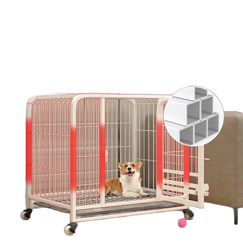 Small Dog Cage with Toilet for Corgi, Shiba Inu, Bichon Frise, French Bulldog, Teddy
