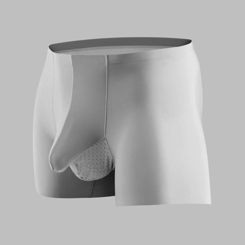 Men's Quick-Dry Ice Silk Trunk Underwear: Breathable Seamless Elephant Trunk Design