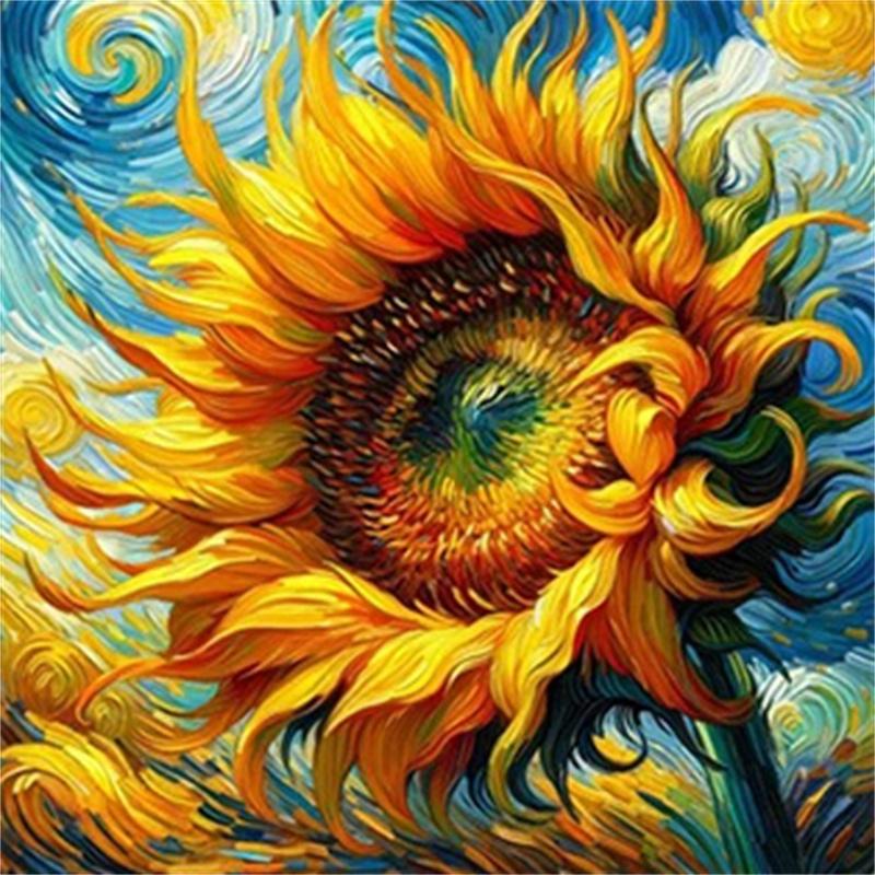DIY Diamond Painting Sunflower Van Gogh Cross Stitch Kit Mosaic Art Diamond Painting Full Circle/Square Diamond Home Decoration