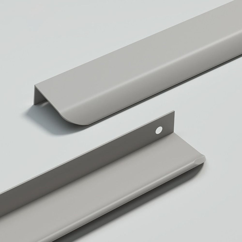 Morandi Color Nvisible Cabinet Handles Aluminum Alloy Minimalist Hidden Handles Arc Design Colorful Handle Cabinet Arc Design