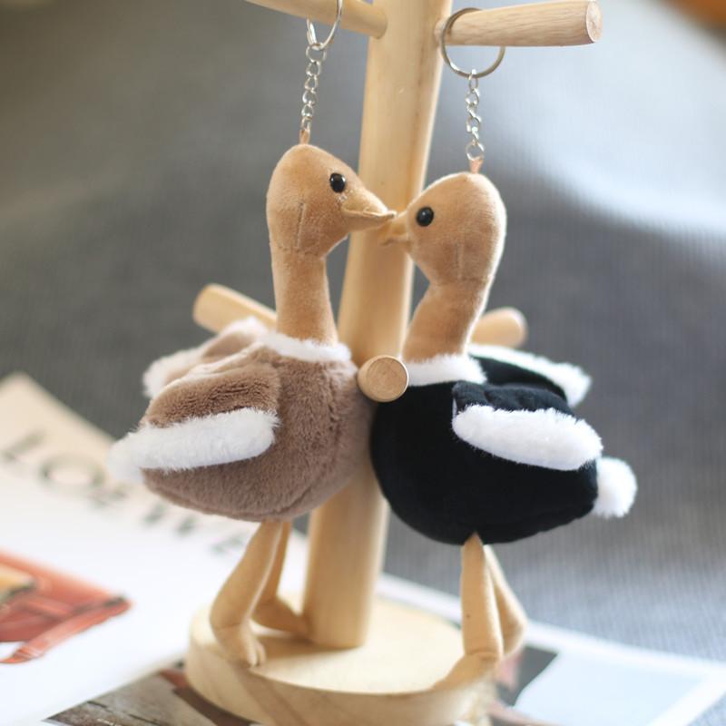 Cute And Soft Plush Ostrich Keychain Adorable Animal Bag Charm 15cm Stuffed Toy