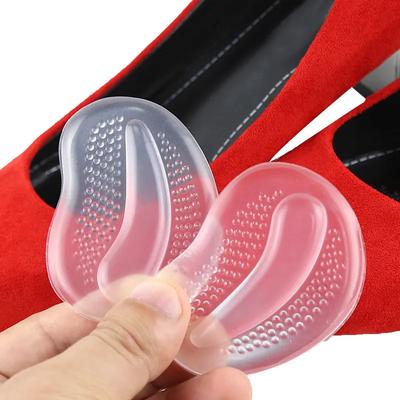 1 Pair Shoe Pad Forefoot Silicone Foot Arch Support Cushions Insoles for Flatfoot Pain Relief For Women High Heels Protector Sticker