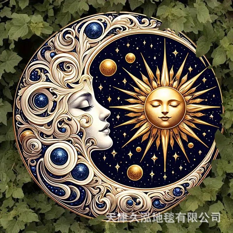 Circular Carpet Living Room Carpet Dirt Resistant Coffee Table Mat Anti Slip Hanging Basket Chair Mat