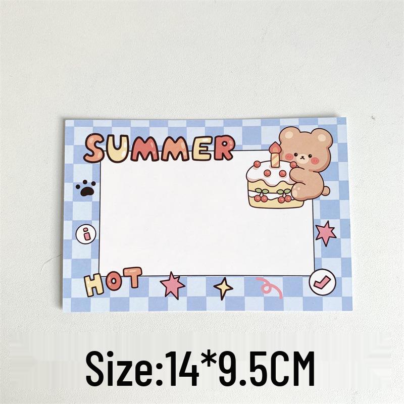 Exquisite Minimalist Cartoon Greeting Card - Christmas & Birthday Wishes