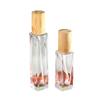 Luxury Travel-Sized Transparent Glass Perfume Bottle with Wooden Cap