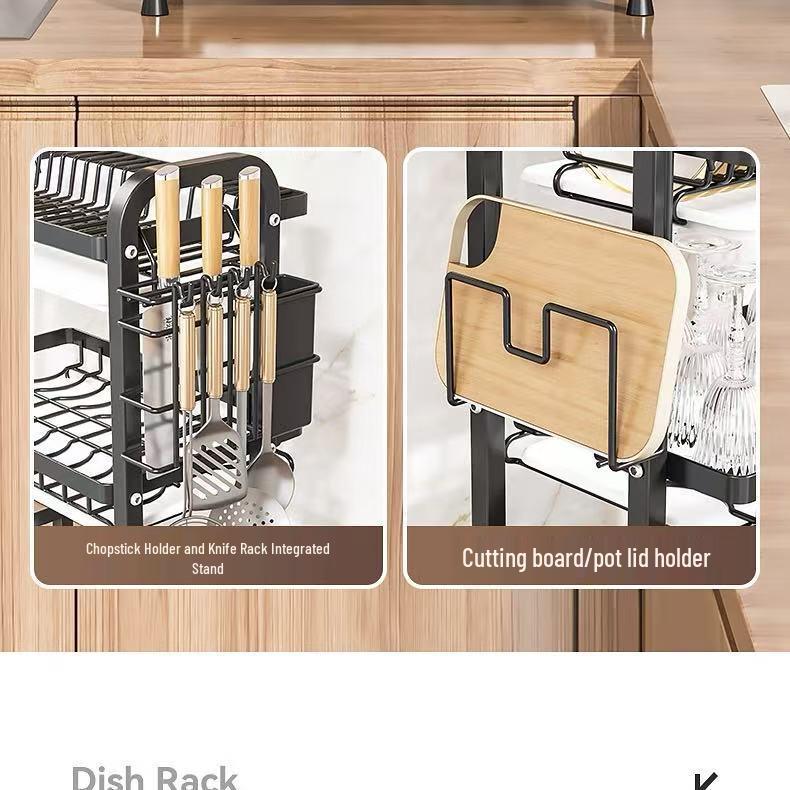 Multi-functional Kitchen Dish Rack & Drying Shelf
