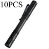 10pcs Mini Portable LED Pen Light Super Bright Master Holds Flashlight Pocket Flashlight Camping Outdoor Emergency Situations