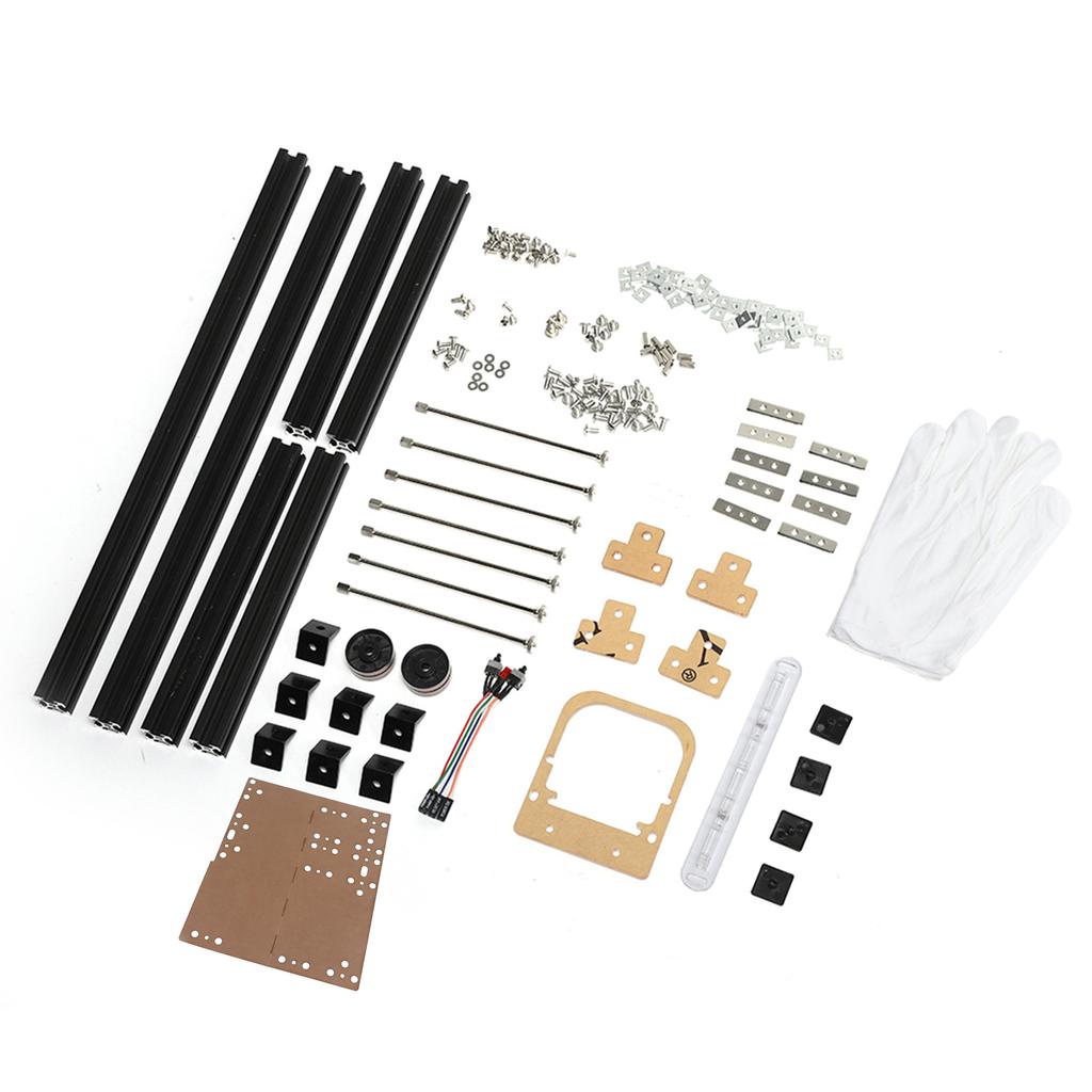 DIY Open Frame Aluminiumlegierung ATX Computer PC Gehäuse Übertaktungs-Testplattform (Schwarz)