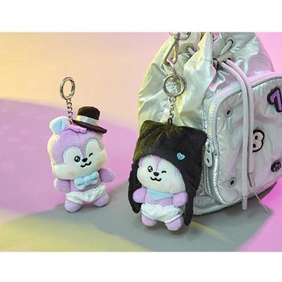 MANG BABY Born To Dance Small Doll Keychain (Fedora/Long Black)