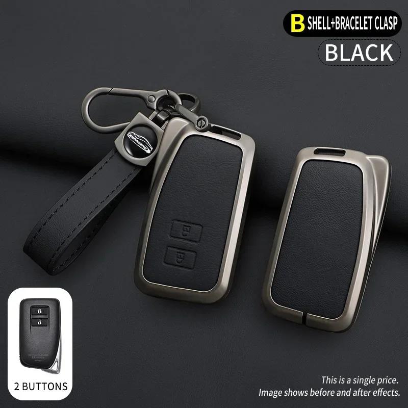 Leather Car Key Cover Case For Lexus Nx Gs Rx Is Es Gx Lx Rc 200 250 350 Ls 450H 300H Key Auto Case Keychain Keyring Accessories