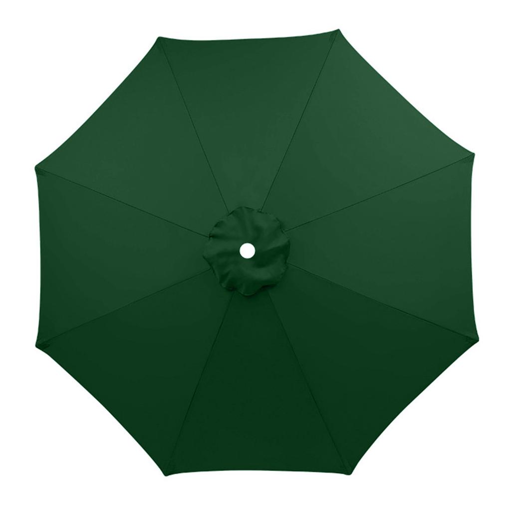 Outdoor Patio Umbrella Replacement Canopy 9ft Universal Market Parasol Cover, UV-Resistant, Fade-Resistant, Durable Polyester Fabric, Khaki Color
