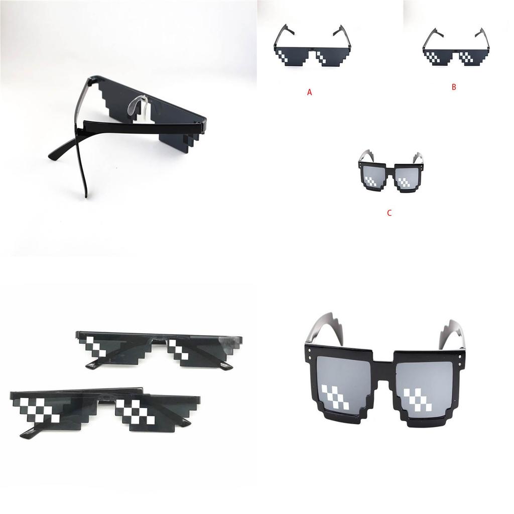 Occhiali da Vista Pixel Mosaico Vintage con Design Unico a Quadri per Stile Unisex