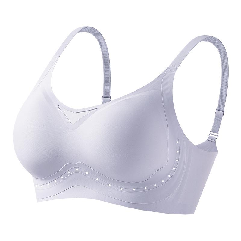 Women's Jelly Strip Pull Up Bracket To Prevent Sagging No Trace Breathable Gather No Underwire Underwear