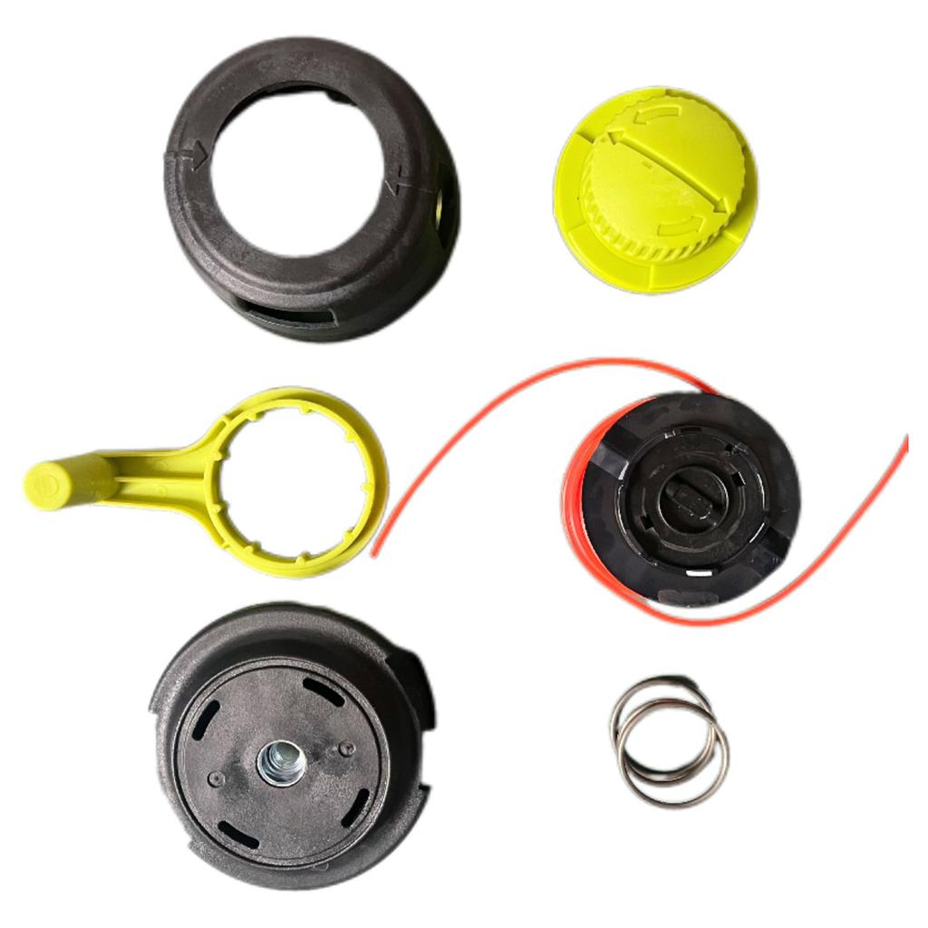 Durable Nylon Replacement Trimmer Head Compatible with Multiple Lawn Mower Models Rotary Spool for Efficient Grass Cutting