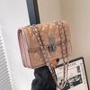 Rhombus niche chain bag women 2025 summer ins fashion simple small square bag high value messenger bag women