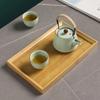 Bamboo Tea Set Serving Tray Smooth Surface Hotel Dinner Plate Storage Tray Afternoon Tea