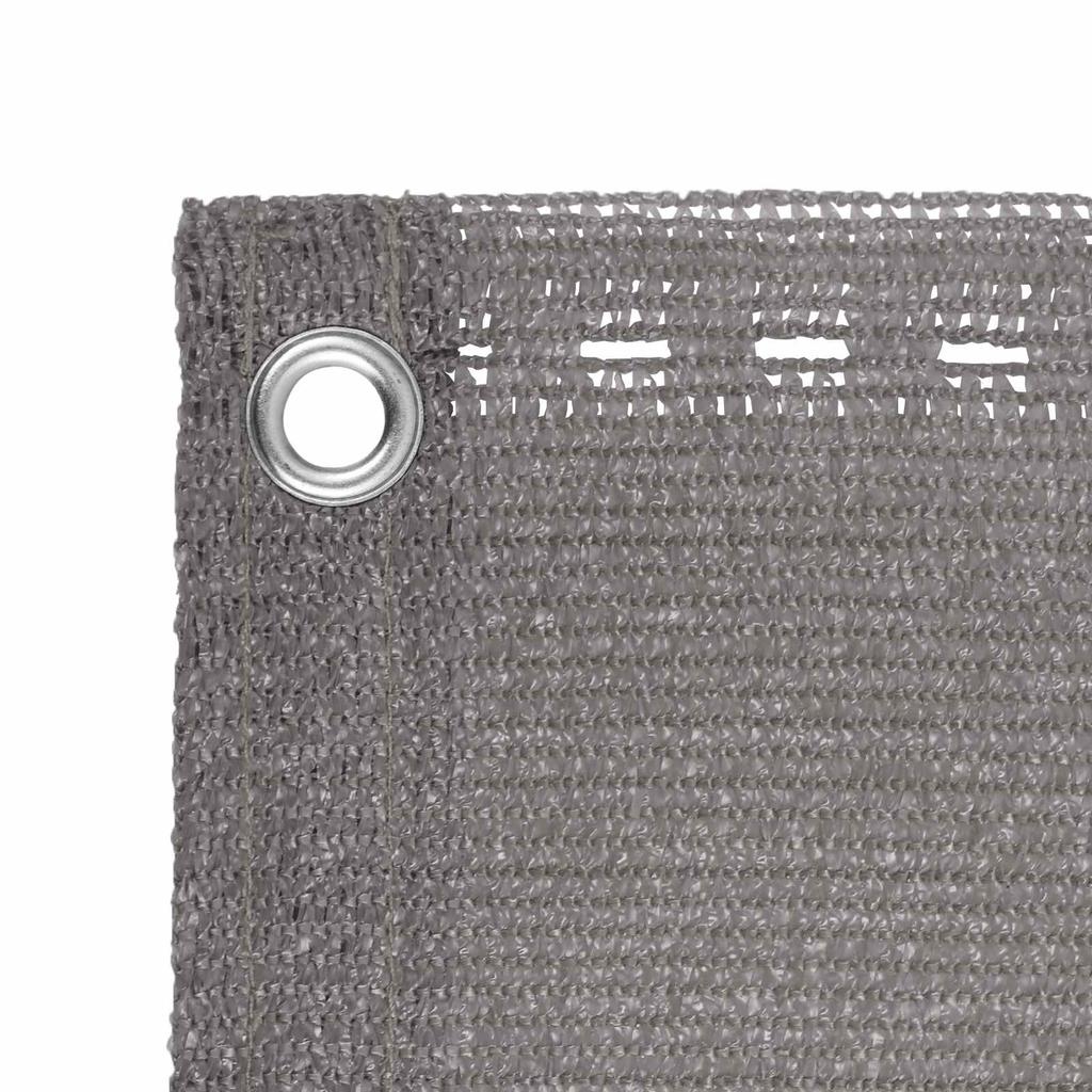 Balcony Privacy Screen Light Gray 75 X 300 Cm HDPE and Aluminum