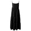 Women Solid Bohemian Casual  Beach Dress Pleated Irregular Dress Beach  Long Dress