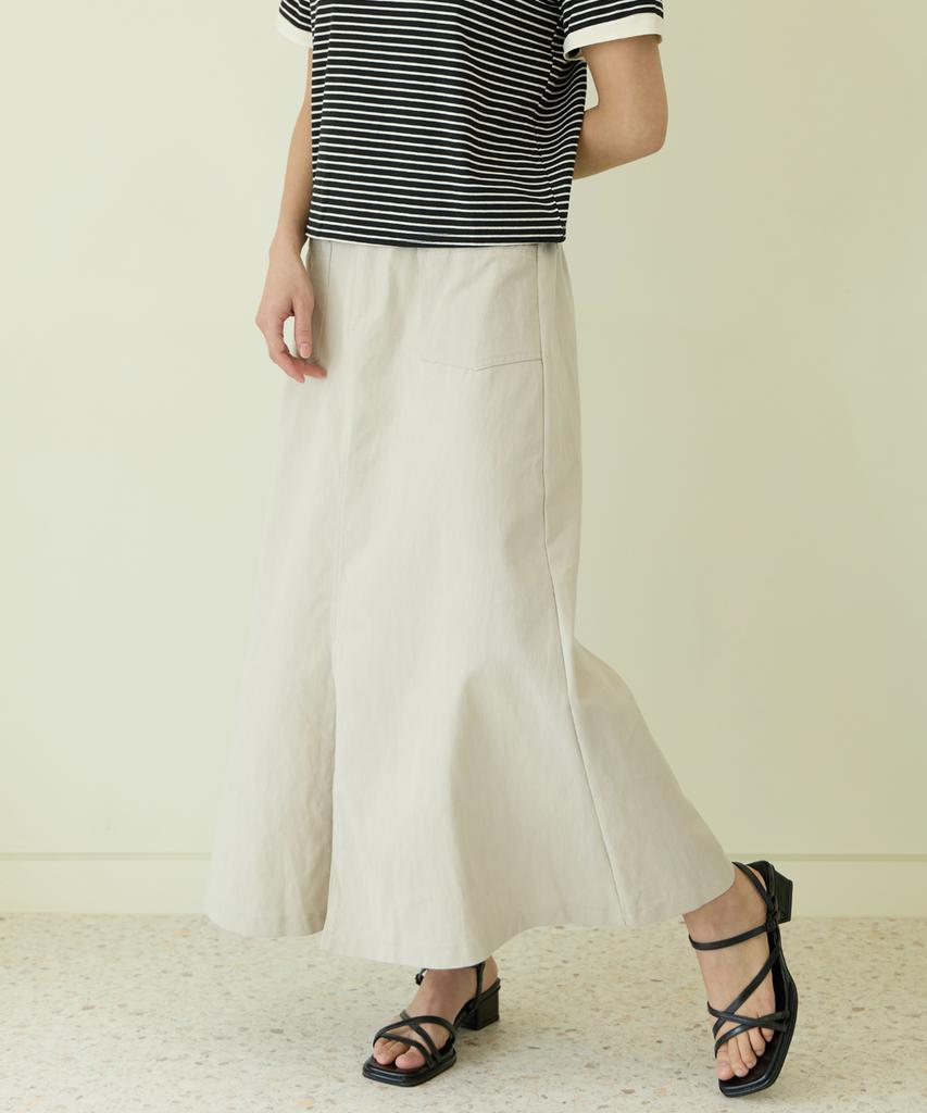 PAIGEFLYNN Front Slit Long Skirt_S6Ask005C