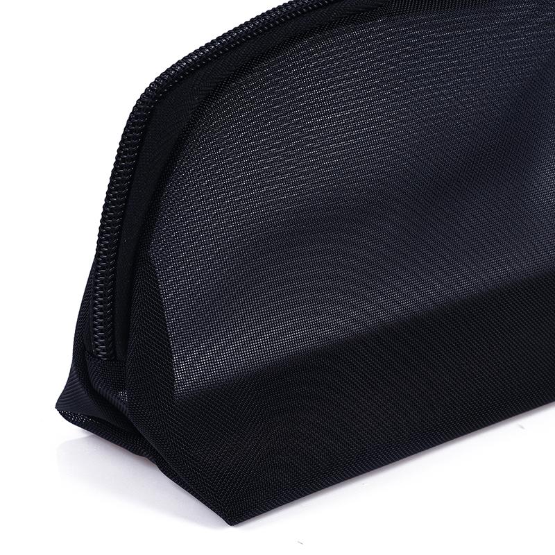 Portable Mesh Transparent Cosmetic Bag Makeup Case Women Travel Zipper Make Up Organizer Wash Toiletry Beauty Storage Bag Pouch