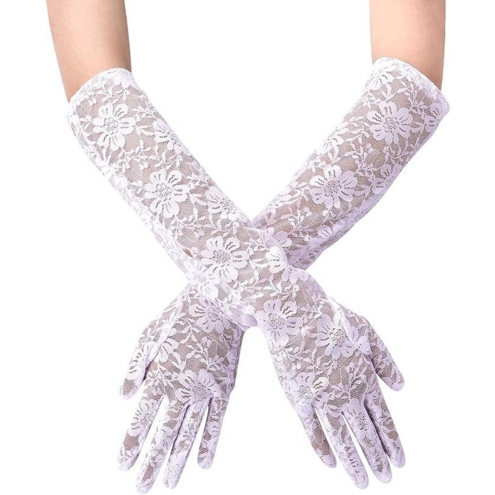 Lace Gloves Bridal Gloves Wedding Lace Gloves Women's Party 1920s Costume Sexy
