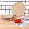 Imitation Bamboo Weaving  Pot Vegetable Plate Barbecue Plate Serving Plate Restaurant