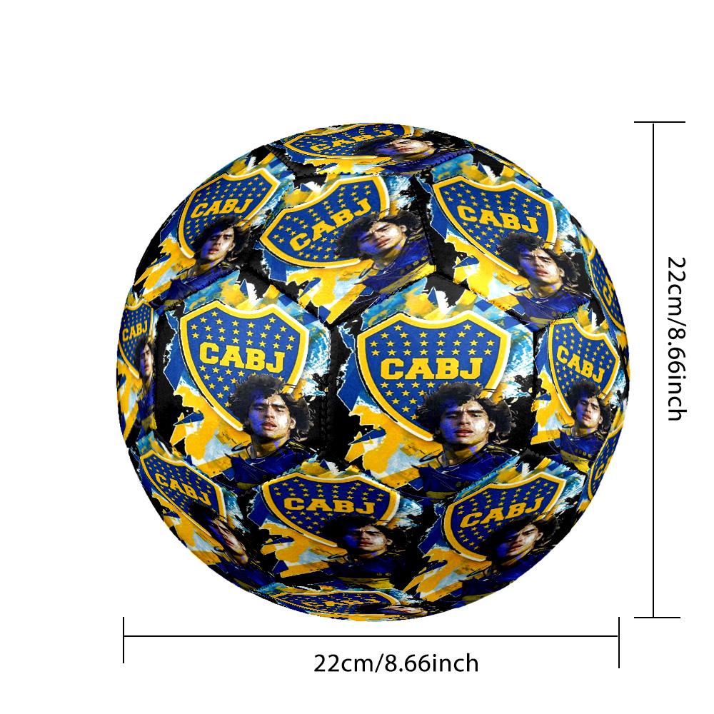 Boca Football Club Printed Size 5 Soccer Balls, High-Quality, Anti-Slip, Protective Football, A Unique Gift , Birthdays, Christmas Gifts