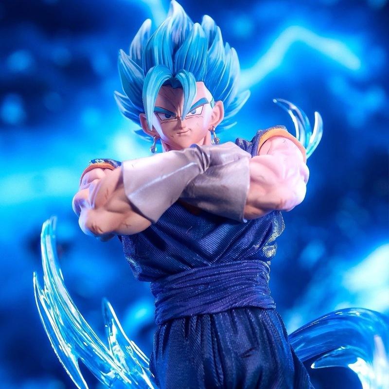 33cm Dragon Ball Vegetto Super Saiyan Blue Stehend Anime Figur Modell Statue Jungen Sammlung Desktop Dekoration Ornament Spielzeug