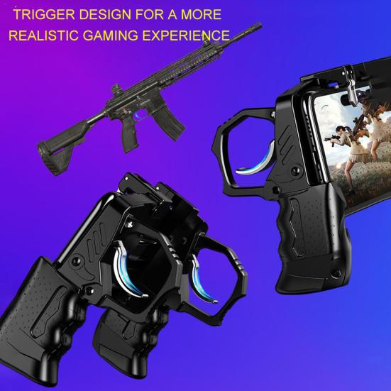 Four Finger Linkage Mobile Phone Game Controller Button Handle Joystick for PUGB