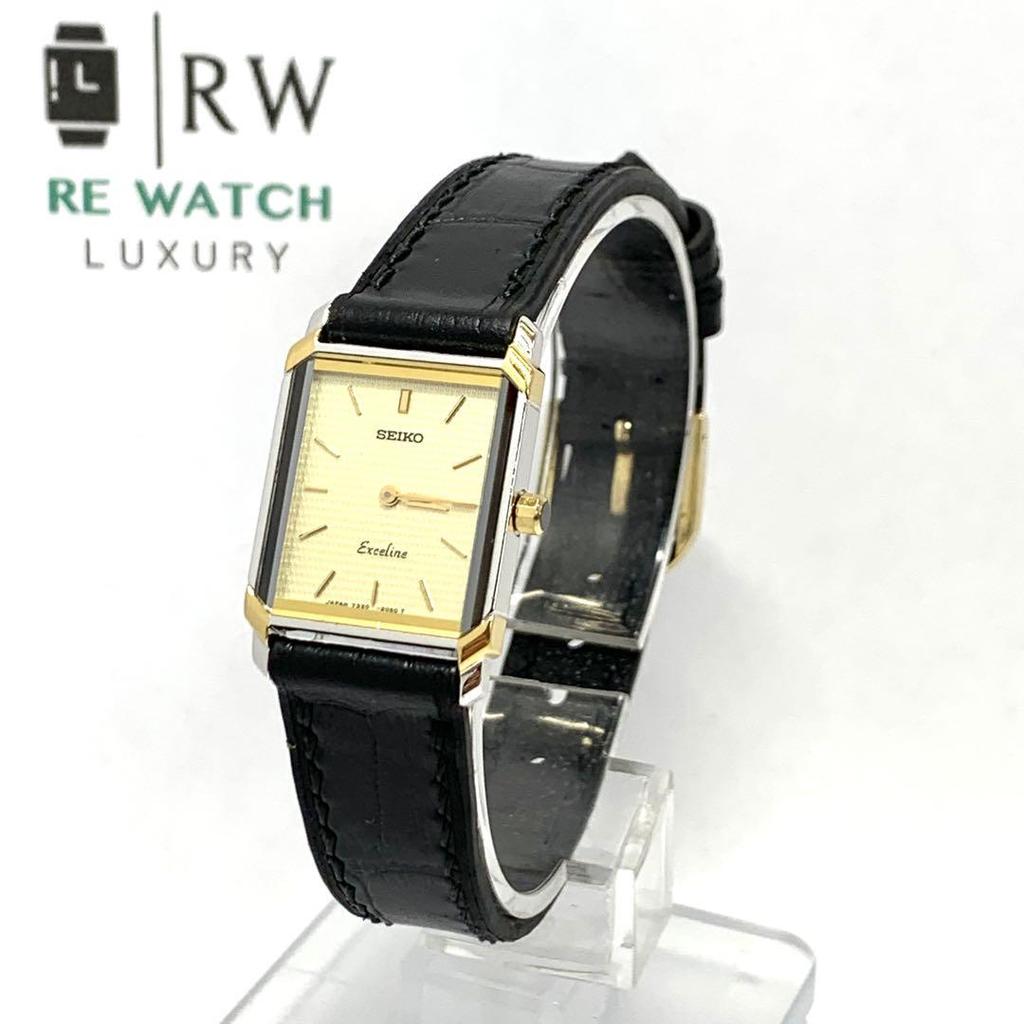 [USED] R7-3407 SEIKO 7320-6570 Wristwatch Black/Gold