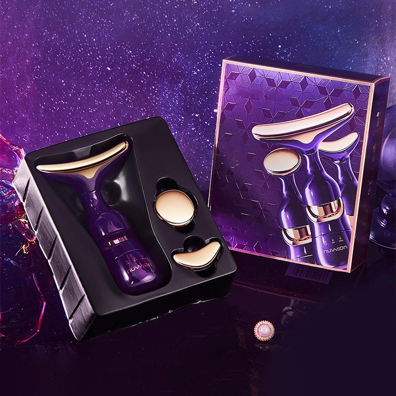 

Revolutionary 3-in-1 Uplift, Slimming Facial and Neck Massager; Quality Skincare Tool фиолетовый