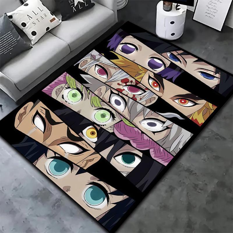 Demon Slayer Carpet Rug For Living Room Bedroom Home Sofa Decoration Kids Play Nonslip Floor Mat