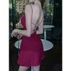 Small suspender dress 2026 new summer waist sexy backless chic design sense a-word skirt children